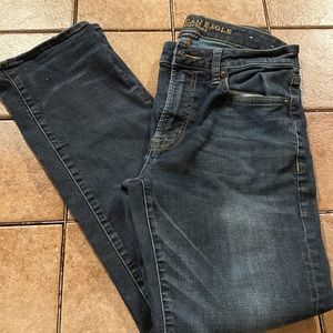 American eagle jeans.  extreme flex.  31/32 straight leg